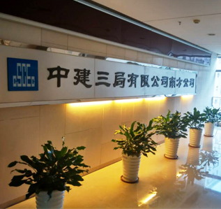 中建三局办公室粉色视频网站完工